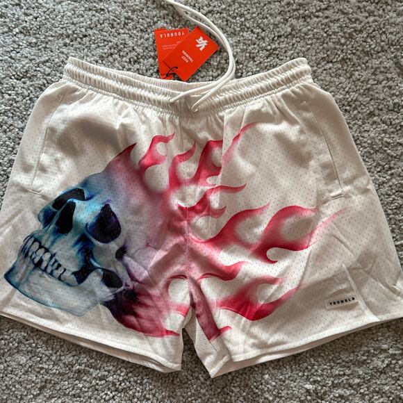 YoungLA Other - Men's YoungLA ReversibleOneShortsTwoWearsMeshShorts, XL, NWT, OnFire